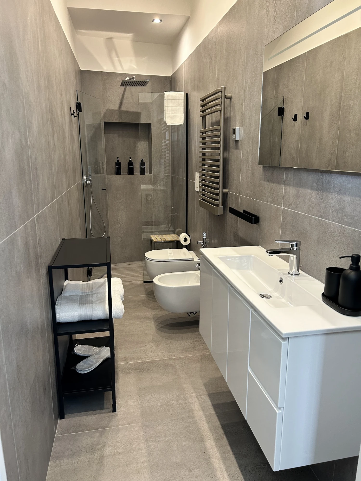 Bagno con doccia walk-in