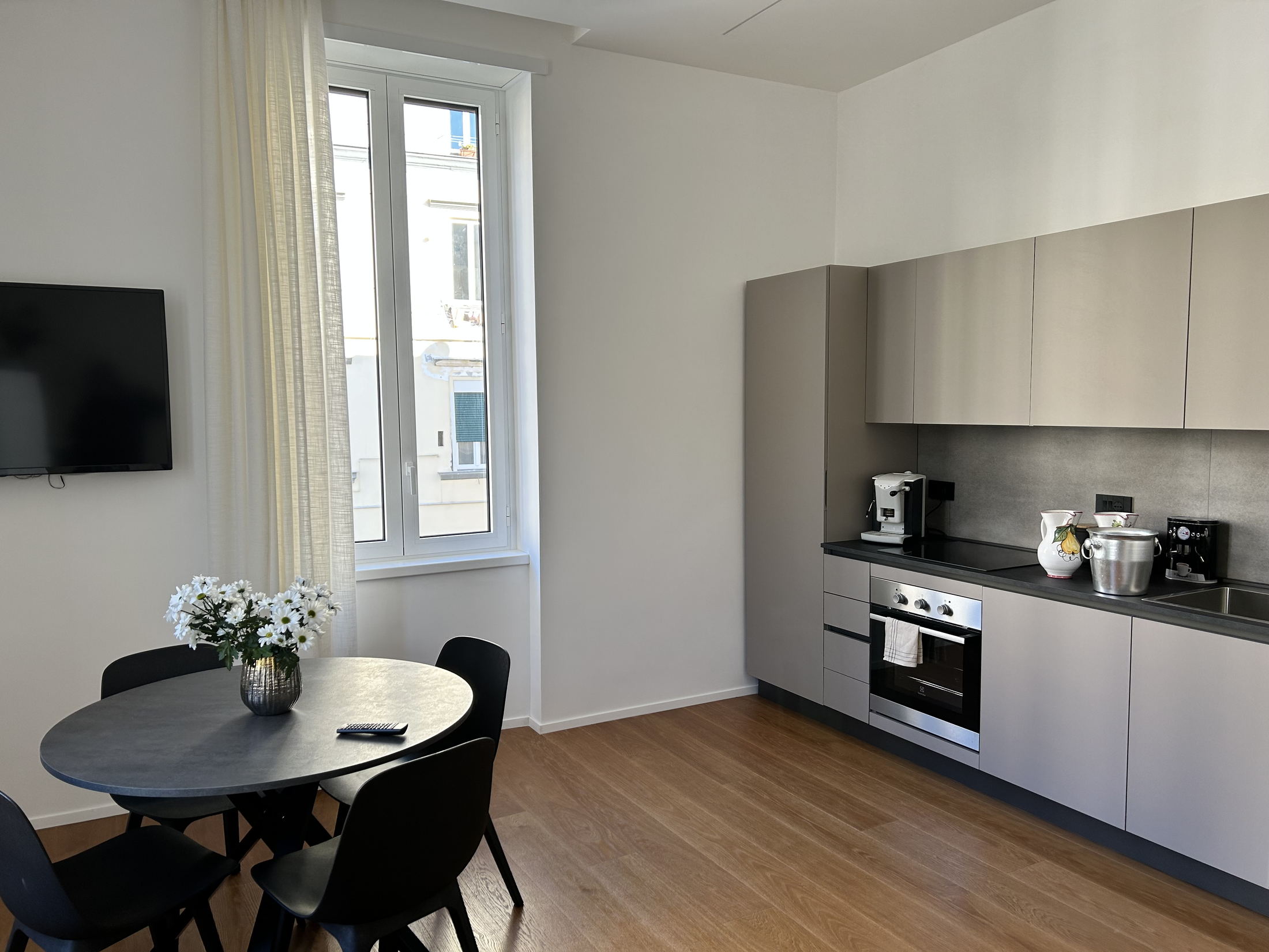 Il soggiorno del loft